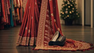 Winter Wedding Sarees: Fabrics & Footwear for the Indian Bride