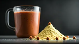 Affordable Plant Protein Secret Blend Roasted Chickpea Flour Into Shakes