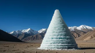 Ladakh’s Ice-Stupa Innovation Stores Winter Freeze To Offset Early Mountain Glacier Loss