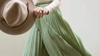 Make a style statement with pleated skirts