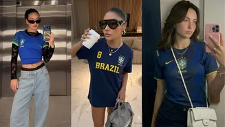 Azul e preto na torcida: 5 looks inspirados na nova camisa do Brasil para arrasar
