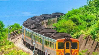 Vistadome coaches on Visakhapatnam to Araku Valley route offer breathtaking monsoon valley views