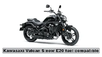 2026 Kawasaki Vulcan S now E20 fuel compatible