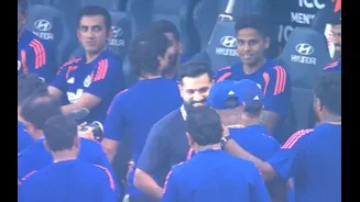 T20 World Cup 2026: Rohit Sharma meets team India ahead of high-voltage clash against Pakistan in Colombo