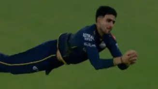 Shubman Gill reacts fieryly after grabbing stunner to send Shivam Dube back to pavilion in GT vs CSK IPL 2026
