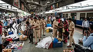 RPF Conducts Massive Crackdown On Illegal Hawkers And Beggars In Mumbai Suburban Railways