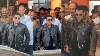 Salman Khan Exudes His Distinctive Style Upon Arriving in Jamnagar for New Year Celebrations - WATCH