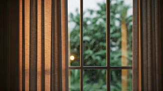 Hang Bohemian Cotton Drapes For Soft Natural Monsoon Room Lighting