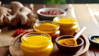 Natural Immunity Boosters Easy Turmeric Ginger And Tulsi Infusions From Kitchens