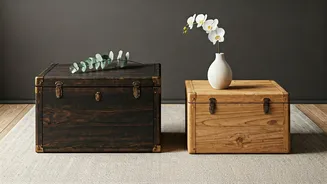 Turn Trash To Treasure: Vintage Boxes Become Japandi Tables
