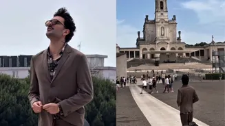 Luan Pereira cumpre promessa de joelhos no Santuário Nossa Senhora de Fátima, em Portugal:'Orgulho'