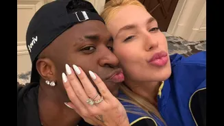 Virginia e Vini Jr. desembarcam em Goiânia após viagem à Itália