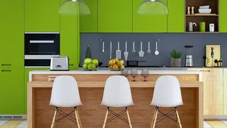 Colour transforms Indian kitchen design