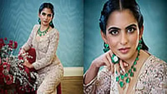 Isha Ambani Stuns in Couture Gown
