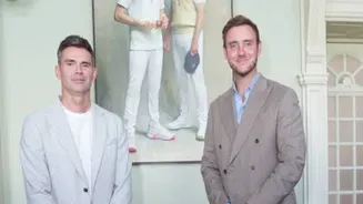 James Anderson and Stuart Broad Honoured With Joint Portrait at Lord’s Long Room