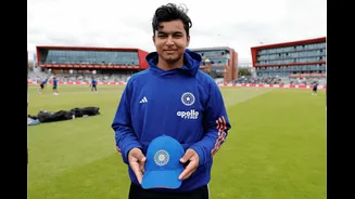 Who gave Vaibhav Sooryavanshi his debut India cap?