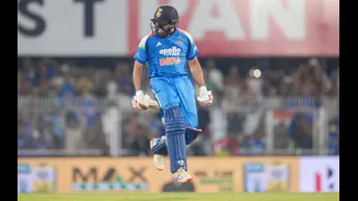 Rohit Sharma involved in his 75th century partnership in ODIs during India vs West Indies third ODI