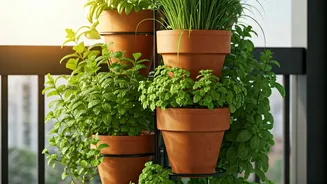 Grow Monsoon Herbs In Vertical Terracotta Balcony Gardens
