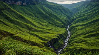 Cherrapunji Monsoons Transform Rugged Hills Into Unreal Green Edens