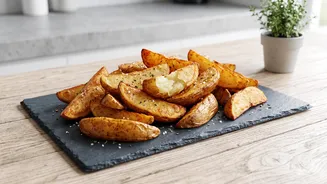 Starchy potatoes make fluffier wedges