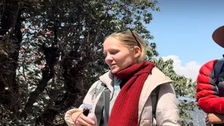 Russian woman cleans litter on Chandrashila trek, urges tourists to respect Uttarakhand’s sacred hills
