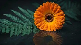 Why Native Marigold And Fern Arrangements Are Genius