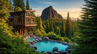 Stevenson, WA: Discover Luxury Treehouses, Soothing Hot Springs, and a Hike Up an 848-Foot Rock!