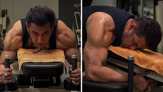 Before 60th birthday, Salman flexes muscles: Check out post