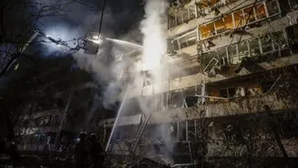 Russian strikes in Ukraine cut power for at least 600,000
