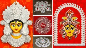 Durga Puja 2026: Easy traditional alpana designs to decorate home and welcome Maa Durga in style