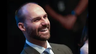 Eduardo Bolsonaro diz que citou Moraes em processo para conseguir green card.Vídeo