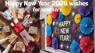 Happy New Year 2026: Best wishes, messages, greetings, images, and posters for teachers designed for heartfelt thanks