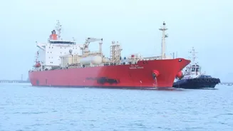Indian vessel carrying over 15,000 tons of LPG reaches Mumbai