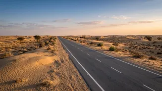 Early winter road trips in Rajasthan: Scenic highway routes connecting Jaipur, Jodhpur, and Jaisalmer