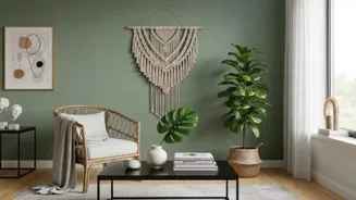 Give your walls a makeover with raffia mats