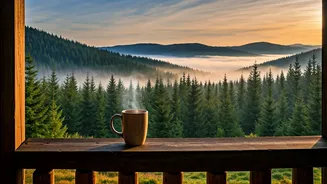 Wake Up To Coffee And Misty Views