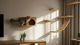 Creative Cat Parents Share Wall Bridge DIY Manuals Socials