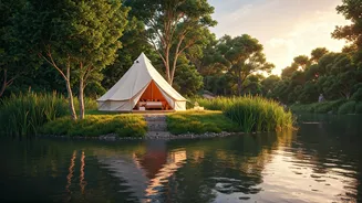 Upgrade Summer Getaways Via Scenic Secluded River Island Glamping Experiences