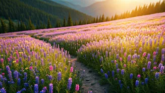 Flower Trails Make Travel Feel Gentle And Beautiful