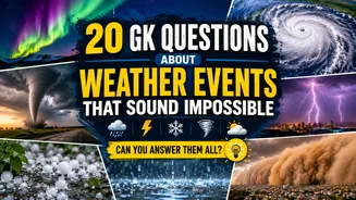 Top 20 GK Questions with Answers | Easy and Interesting Quiz on Surprising Weather Facts