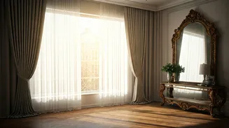 Maximize Natural Sunlight Via Sheer Drapes And Strategic Mirrors