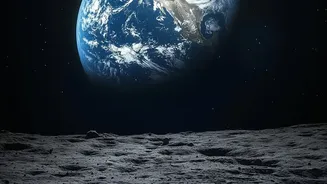 क्या चांद पर खड़े होकर पृथ्वी का उगना और डूबना देखा जा सकता है?