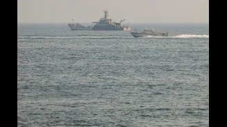 Rare Proximity: Indian, Pakistani Warships Operate 18 Nautical Miles Apart Near Strait Of Hormuz