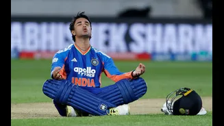 Abhishek Sharma overtakes Kohli's T20 record