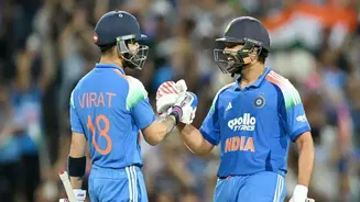 Play of the Day: Virat Kohli and Rohit Sharma share unbeaten 168-run stand to help India win third ODI vs Australia convincingly
