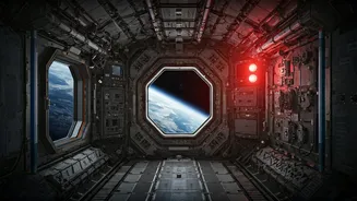 Solar Storm's Fury: ISS Crew's Shelter