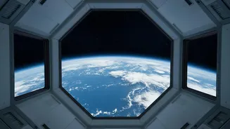 Russian ISS Crew Members Celebrate India's Milestone from Orbit