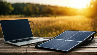Run Your Laptop Off Grid With Portable Solar Panels