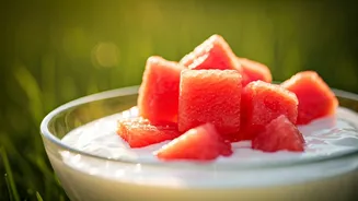 Ditch Commercial Dog Treats for Chilled Frozen Watermelon Curd