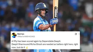 Fifty has been scored again by Dependable Deepti..: Netizens hail Indian all-rounder’s batting effort in  World Cup final vs SA